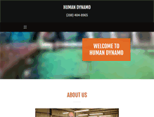 Tablet Screenshot of humandynamo.com